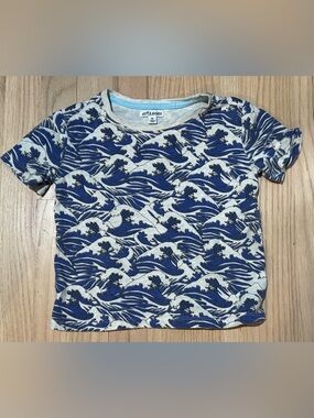 art & eden wave print shirt top 4t 4
